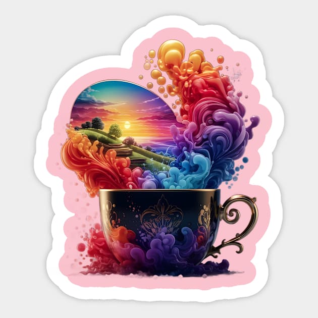 Art Cup Style Gatsby Colorful Sticker by animegirlnft